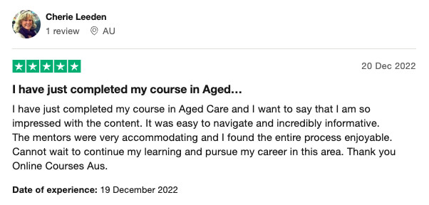 aged care worker review
